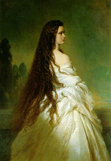 Franz Xaver Winterhalter Elisabeth Kaiserin von osterreich oil painting picture